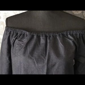 Rag & Bone Jean Off Shoulder Denim Dress